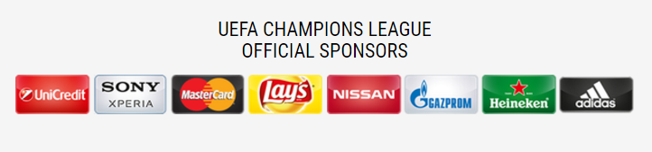 Patrocinadores uefa champions league