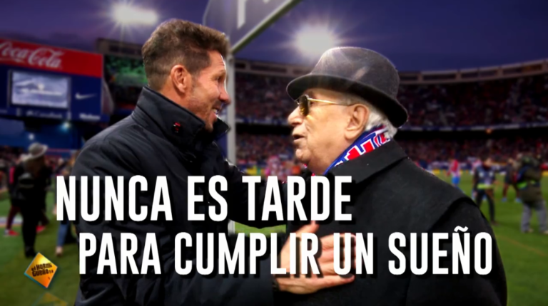 Atlético de Madrid presta homenagem aos sócios mais antigos do clube