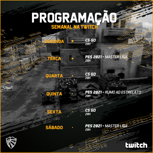 São Luiz abriu um perfil na Twitch, plataforma de streaming focada em games.
