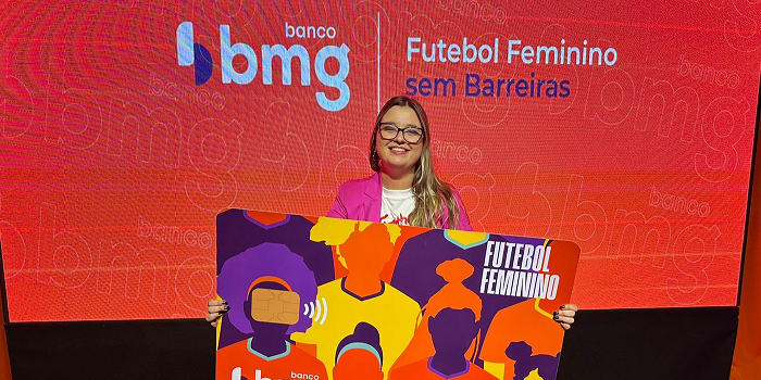 Banco Bmg anuncia o Cartão Futebol Feminino