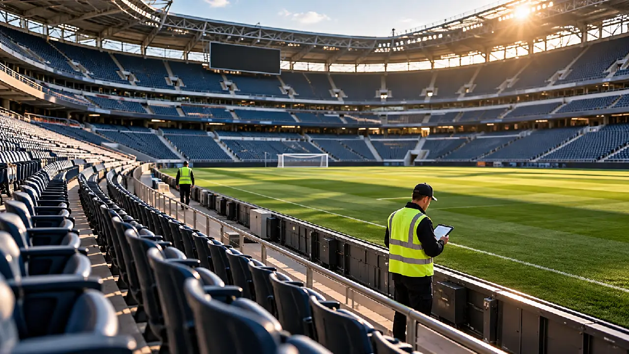 manutenção de estádio